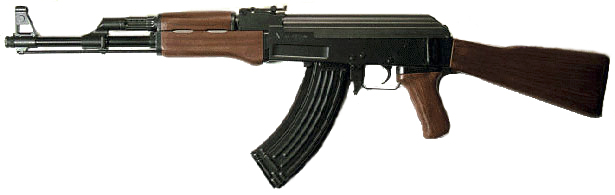 L'armement principal des terroristes au Sahel : Kalachnikov de fabrication russe Ak-47 modèle 1947
